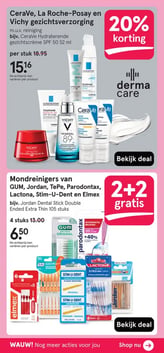 Mondreinigers van GUM, Jordan, TePe, Parodontax, Lactona, Stim-U-Dent en Elmex aanbieding bij Etos – geldig van 23.02.2026 t/m 08.03.2026
