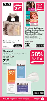 Excellence, Préférence, Nutrisse, Casting Crème Gloss, Olia, Magic Retouch en Cool Silver aanbieding bij Etos – geldig van 23.02.2026 t/m 08.03.2026