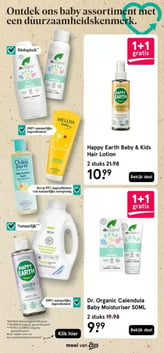 Dr. Organic Calendula Baby Moisturiser 50ML aanbieding bij Etos – geldig van 23.03.2026 t/m 07.06.2026