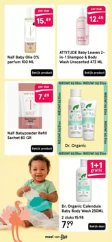 Dr. Organic Calendula Baby Body Wash 250ML aanbieding bij Etos – geldig van 23.03.2026 t/m 07.06.2026