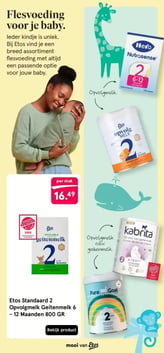 Etos Standaard 2 Opvolgmelk Geitenmelk 6 - 12 Maanden 800 GR aanbieding bij Etos – geldig van 23.03.2026 t/m 07.06.2026