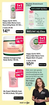 Weleda Zwangerschap Body Butter 150 ML aanbieding bij Etos – geldig van 23.03.2026 t/m 07.06.2026
