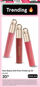 Rare Beauty Soft Pinch Tinted Lip Oil aanbieding bij Etos – geldig van 26.01.2026 t/m 08.02.2026