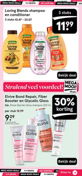 Garnier Loving Blends shampoo en conditioner aanbieding bij Etos – geldig van 26.01.2026 t/m 08.02.2026