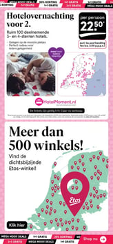 HotelMoment.nl Hotelovernachting voor 2 aanbieding bij Etos – geldig van 26.01.2026 t/m 08.02.2026