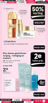 Etos dames gezichtsverzorging, -reiniging en maskers aanbieding bij Etos – geldig van 26.01.2026 t/m 08.02.2026