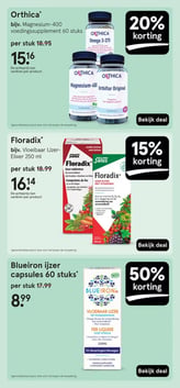 Orthica* bijv. Magnesium-400 voedingssupplement 60 stuks aanbieding bij Etos – geldig van 26.01.2026 t/m 08.02.2026