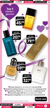 Armani Stronger With You Eau de toilette aanbieding bij Etos – geldig van 26.01.2026 t/m 08.02.2026