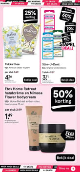 Pukka thee aanbieding bij Etos – geldig van 26.01.2026 t/m 08.02.2026