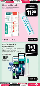 Philips Sonicare opzetborstels aanbieding bij Etos – geldig van 26.01.2026 t/m 08.02.2026
