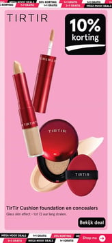 TirTir Cushion foundation en concealers aanbieding bij Etos – geldig van 26.01.2026 t/m 08.02.2026