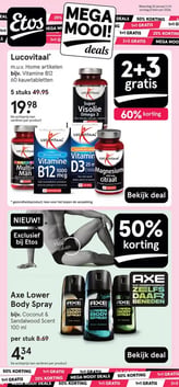 Axe Lower Body Spray bijv. Coconut & Sandalwood Scent 100 ml aanbieding bij Etos – geldig van 26.01.2026 t/m 08.02.2026