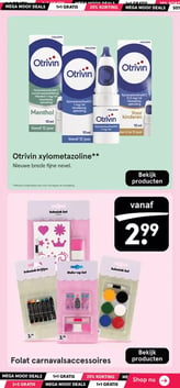 Folat carnavalsaccessoires aanbieding bij Etos – geldig van 26.01.2026 t/m 08.02.2026
