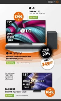 OLED 4K TV | 48S93F (2025) aanbieding bij Expert – geldig van 01.03.2026 t/m 08.03.2026