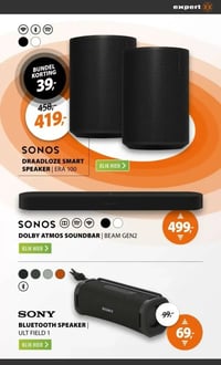 SONOS DOLBY ATMOS SOUNDBAR | BEAM GEN2 aanbieding bij Expert – geldig van 01.03.2026 t/m 08.03.2026