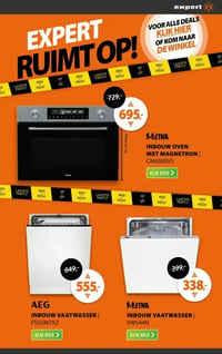 AEG INBOUW VAATWASSER | FSS5367XZ aanbieding bij Expert – geldig van 05.01.2026 t/m 11.01.2026