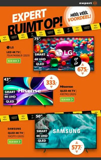 Hisense QLED 4K TV | 43E79Q (2025) aanbieding bij Expert – geldig van 05.01.2026 t/m 11.01.2026