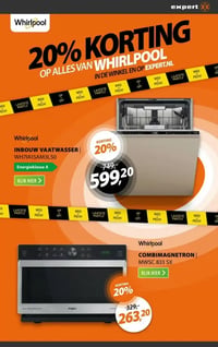 Whirlpool INBOUW VAATWASSER WH71A15AM3LS0 aanbieding bij Expert – geldig van 05.01.2026 t/m 11.01.2026