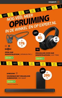 SHOKZ OPEN-EAR HOOFDTELEFOON | OPENRUN PRO 2 aanbieding bij Expert – geldig van 05.01.2026 t/m 11.01.2026