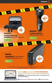 hama POWERBANK | PERFORMANCE 20 POWER PACK 20000 mAh aanbieding bij Expert – geldig van 05.01.2026 t/m 11.01.2026