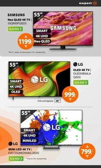 LG OLED 4K TV | OLED55B56LA (2025) aanbieding bij Expert – geldig van 08.02.2026 t/m 15.02.2026