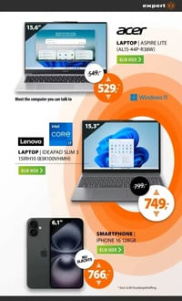 SMARTPHONE | IPHONE 16 128GB aanbieding bij Expert – geldig van 08.02.2026 t/m 15.02.2026