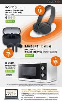 DRAADLOZE IN-EAR OORDOPJES | GALAXY BUDS3 FE aanbieding bij Expert – geldig van 15.02.2026 t/m 22.02.2026