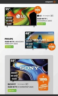 OLED 4K TV | 48OLED810 AMBILIGHT (2025) aanbieding bij Expert – geldig van 15.02.2026 t/m 22.02.2026