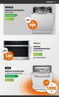 ATAG INBOUW VAATWASSER | DW7214MB aanbieding bij Expert – geldig van 15.02.2026 t/m 22.02.2026