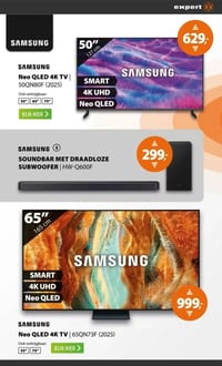 Neo QLED 4K TV | 50QN80F (2025) aanbieding bij Expert – geldig van 15.02.2026 t/m 22.02.2026