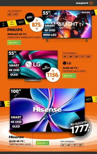 PHILIPS MINILED 4K TV | 55MLED910 AMBILIGHT (2025) aanbieding bij Expert – geldig van 25.01.2026 t/m 01.02.2026