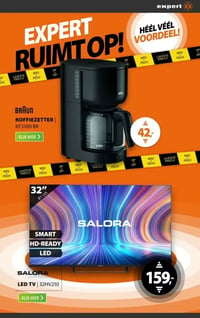 BRAUN KOFFIEZETTER KF3100 BK aanbieding bij Expert – geldig van 25.01.2026 t/m 01.02.2026