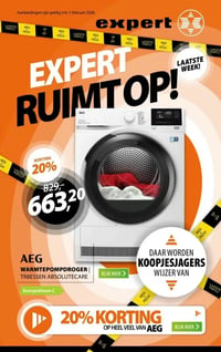 AEG WARMTEPOMPDROGER TR8S5EN ABSOLUTECARE aanbieding bij Expert – geldig van 25.01.2026 t/m 01.02.2026