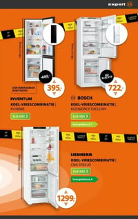 BOSCH KOEL-VRIESCOMBINATIE | KGE36EWCP EXCLUSIV aanbieding bij Expert – geldig van 25.01.2026 t/m 01.02.2026