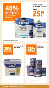 Flexa Strak in de Lak 750 ml aanbieding bij Gamma – geldig van 02.02.2026 t/m 08.02.2026