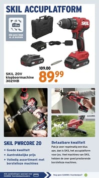 SKIL 20V klopboormachine 3021HB aanbieding bij Gamma – geldig van 02.02.2026 t/m 08.02.2026