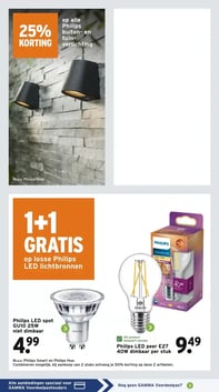 op alle Philips buiten- en tuinverlichting aanbieding bij Gamma – geldig van 02.03.2026 t/m 08.03.2026