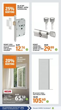 Bruynzeel rolhor raam S500 60x155 cm aanbieding bij Gamma – geldig van 02.03.2026 t/m 08.03.2026