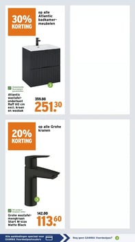 Grohe wastafel-mengkraan Start M-size Matte Black aanbieding bij Gamma – geldig van 02.03.2026 t/m 08.03.2026