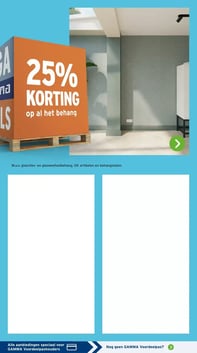 op al het behang aanbieding bij Gamma – geldig van 05.01.2026 t/m 11.01.2026