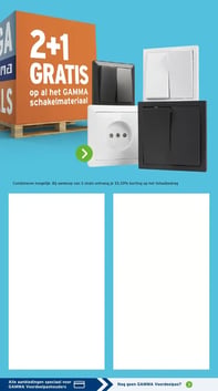 2+1 GRATIS op al het GAMMA schakelmateriaal aanbieding bij Gamma – geldig van 05.01.2026 t/m 11.01.2026