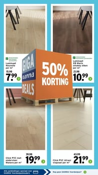 Click PVC met ondervloer Manera per m² aanbieding bij Gamma – geldig van 05.01.2026 t/m 11.01.2026