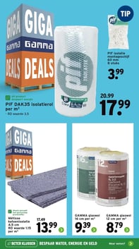 GAMMA glaswol 12 cm per m² aanbieding bij Gamma – geldig van 05.01.2026 t/m 11.01.2026