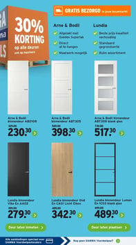 Arne & Bodil binnendeur ABD108 aanbieding bij Gamma – geldig van 05.01.2026 t/m 11.01.2026