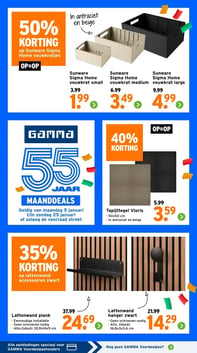 Sunware Sigma Home vouwkrat large aanbieding bij Gamma – geldig van 05.01.2026 t/m 11.01.2026