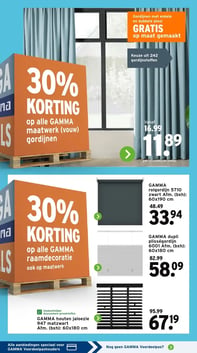 GAMMA dupli plisségordijn 6001 Afm. (bxh): 60x180 cm aanbieding bij Gamma – geldig van 05.01.2026 t/m 11.01.2026