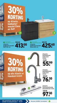 Atlantic thermostatische douchekraan Colin aanbieding bij Gamma – geldig van 05.01.2026 t/m 11.01.2026