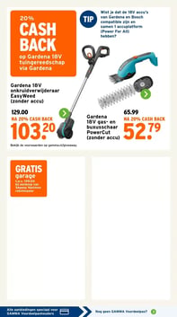 Gardena 18V gas- en buxusschaar PowerCut (zonder accu) aanbieding bij Gamma – geldig van 06.04.2026 t/m 12.04.2026