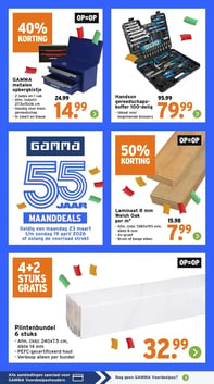 Plintenbundel 6 stuks aanbieding bij Gamma – geldig van 06.04.2026 t/m 12.04.2026