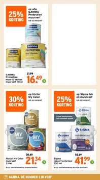 Histor My Color muurverf 1 liter aanbieding bij Gamma – geldig van 06.04.2026 t/m 12.04.2026